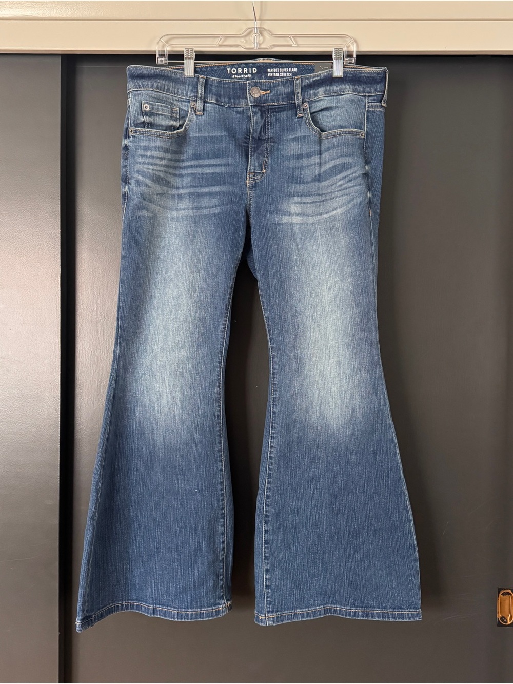 torrid Mid Wash Super Flare Jeans